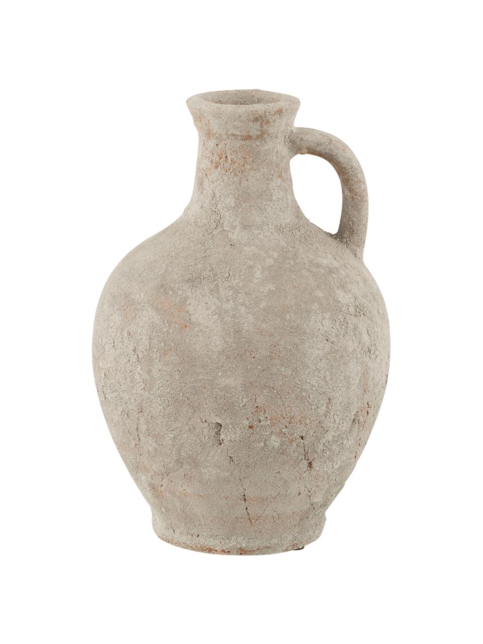 Deko-Vase Rustic in Cremeweiss, Keramik, Cremeweiss, Ø 21 x H 30 cm