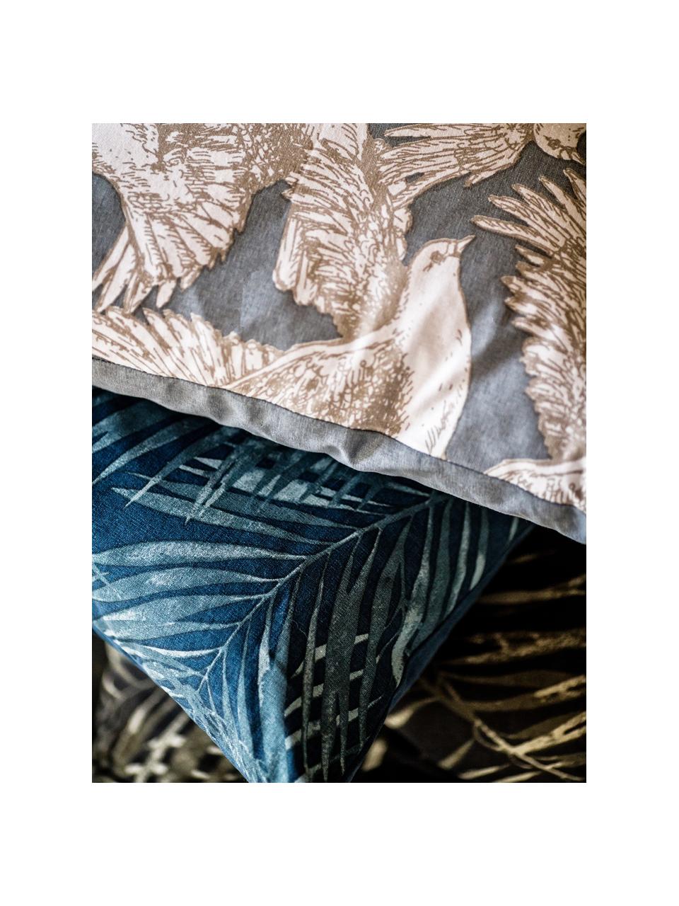 Funda de cojín Wings of Love, 100% algodón, Azul claro, blanco, An 50 x L 50 cm