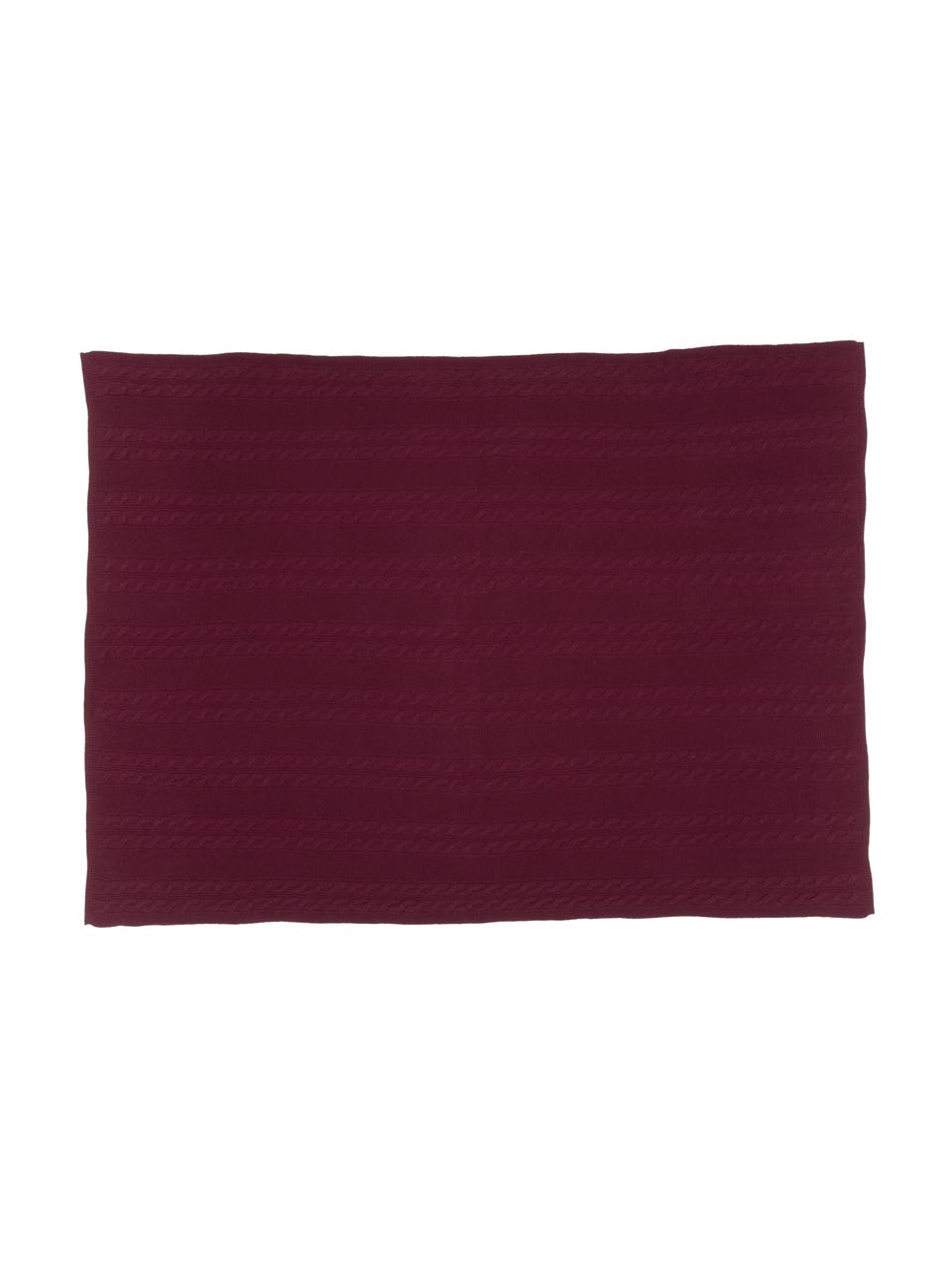 Manta de cachemira pura Leonie, 100% cachemira
La cachemira es un tejido muy suave, cómodo y cálido, Rojo oscuro, An 130 x L 170 cm