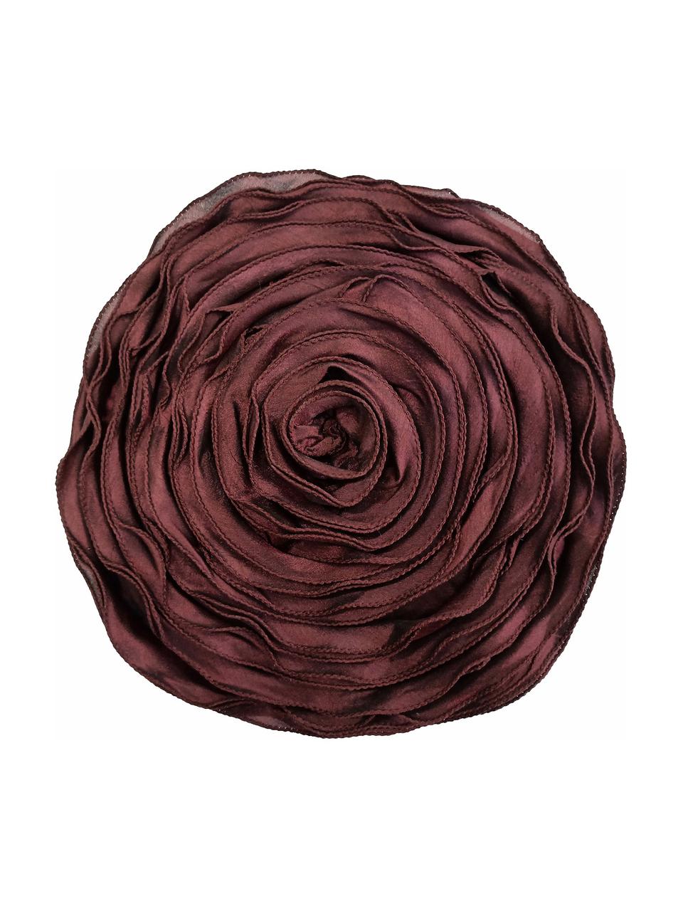 Cuscino a forma di rosa con imbottitura Bella, Rosso, Ø 40 cm
