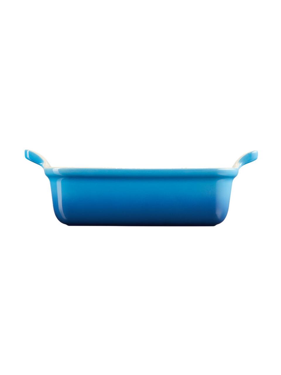 Rechthoekige ovenschaal Tradition, Keramiek, Blauwtinten, B 39 x H 9 cm