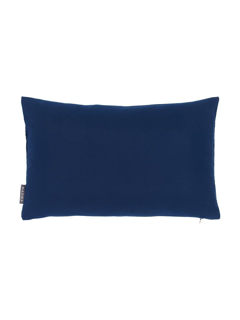 Housse de coussin d'extérieur Blopp, Dralon (100 % polyacrylique), Bleu foncé, larg. 30 x long. 47 cm