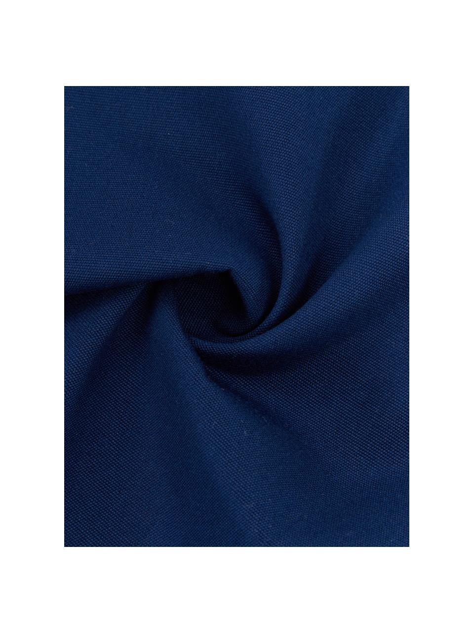 Housse de coussin d'extérieur Blopp, Dralon (100 % polyacrylique), Bleu foncé, larg. 30 x long. 47 cm