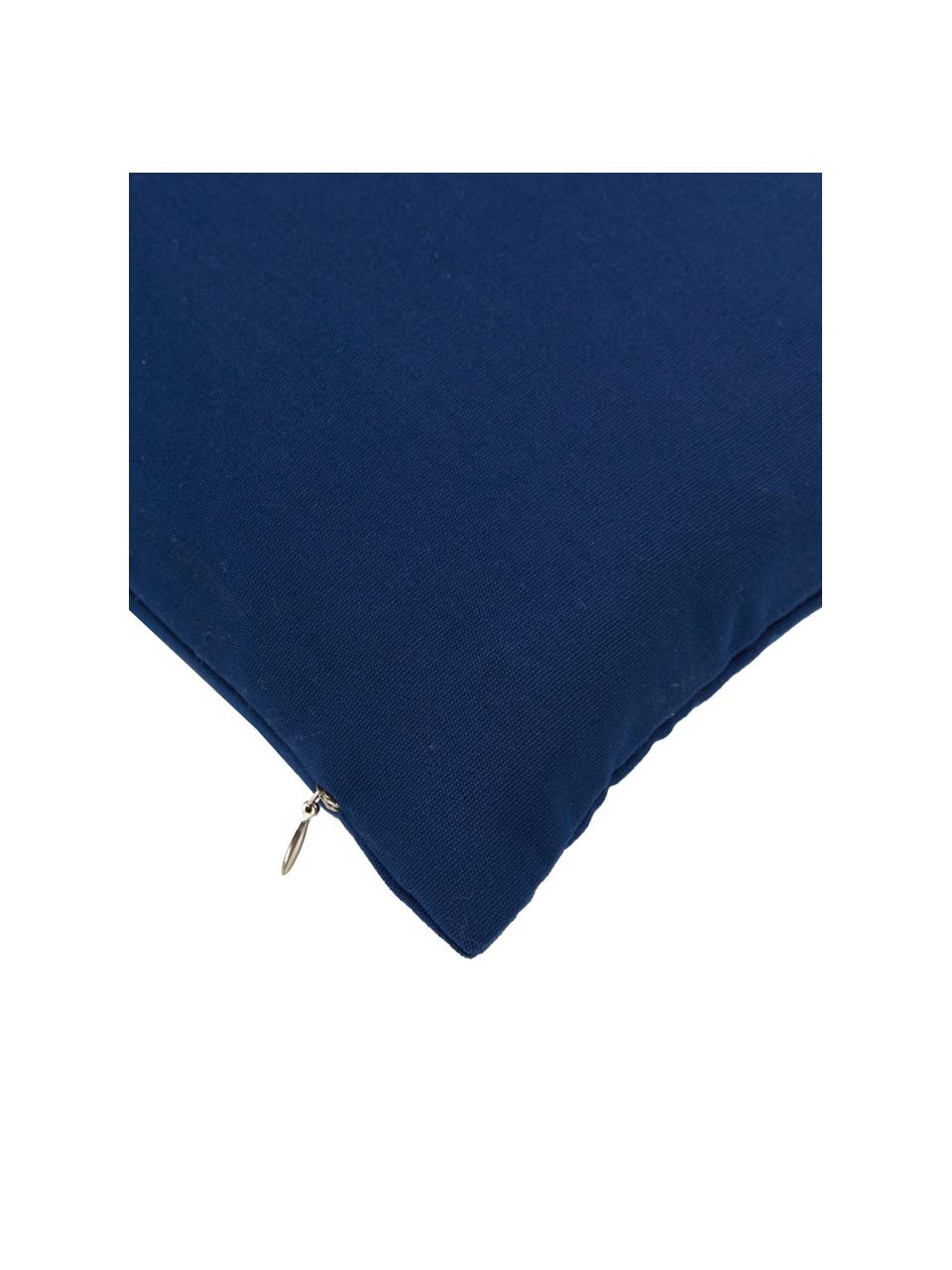 Housse de coussin d'extérieur Blopp, Dralon (100 % polyacrylique), Bleu foncé, larg. 30 x long. 47 cm