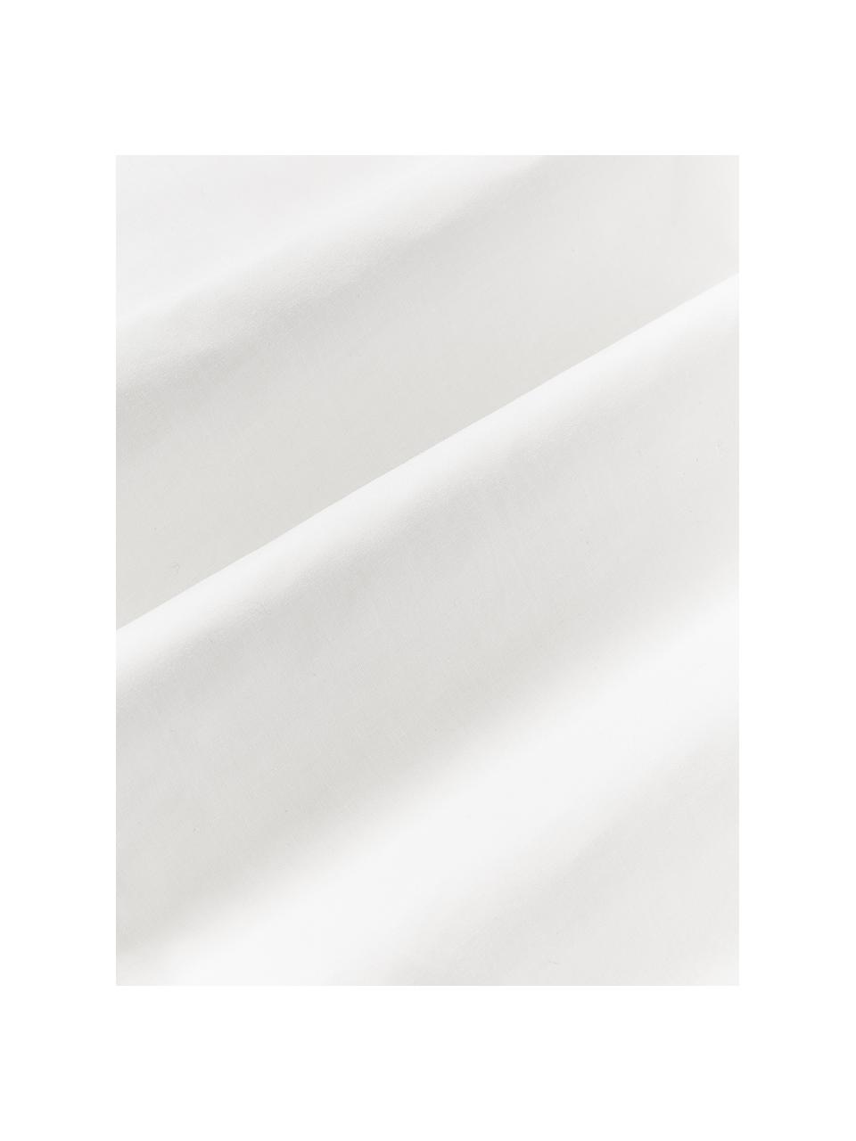 Seersucker-Bettwäsche Esme, Weiß, 200 x 200 cm + 2 Kissen 80 x 80 cm