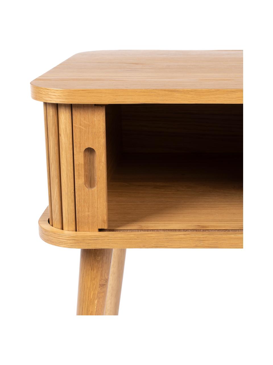 Table de chevet en bois Barbier, Bois de chêne clair, larg. 45 x haut. 59 cm