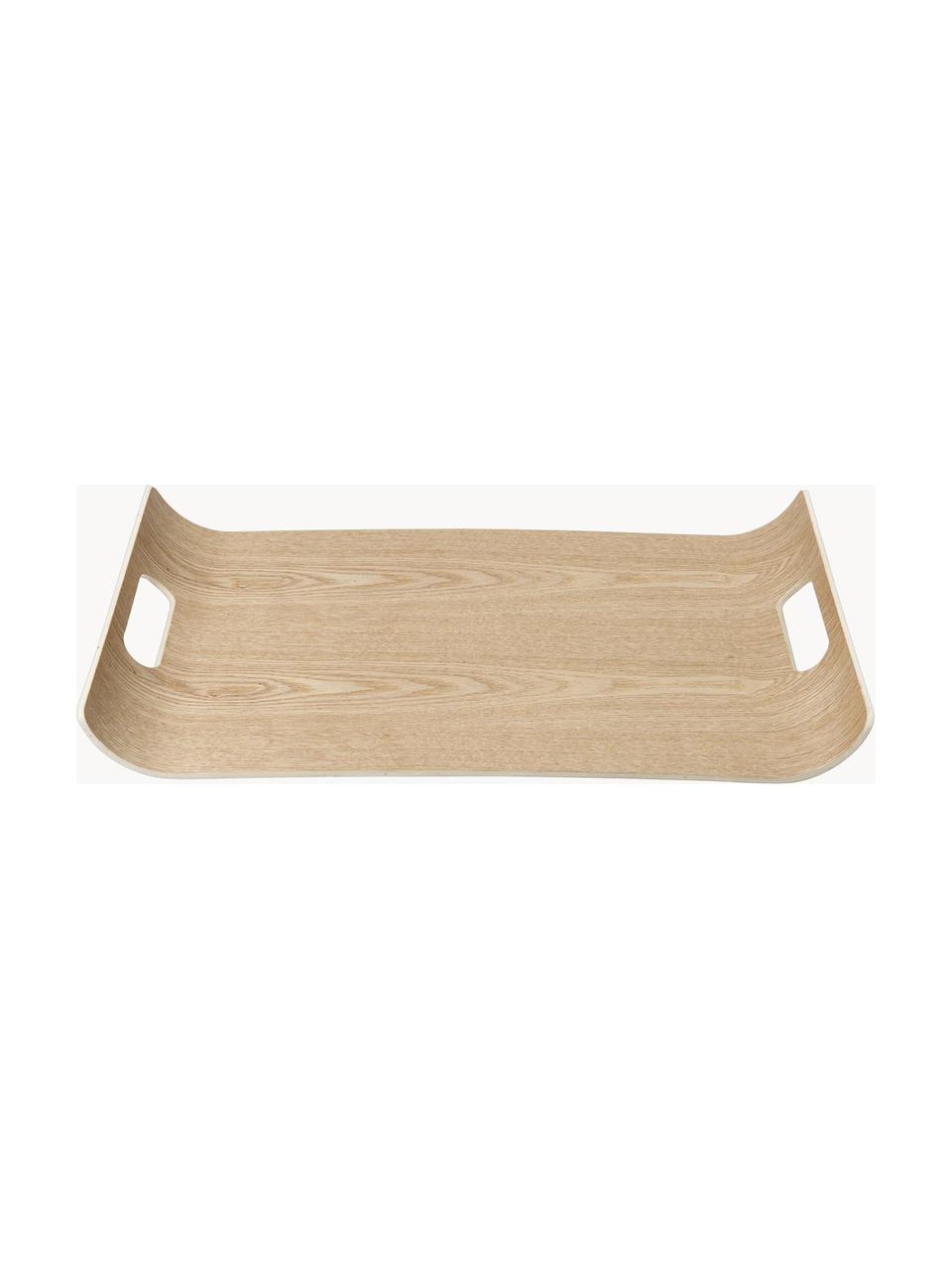 Bandeja decorativa de madera Wilo, 43 cm, Madera, Madera clara, L 43 x An 31 cm