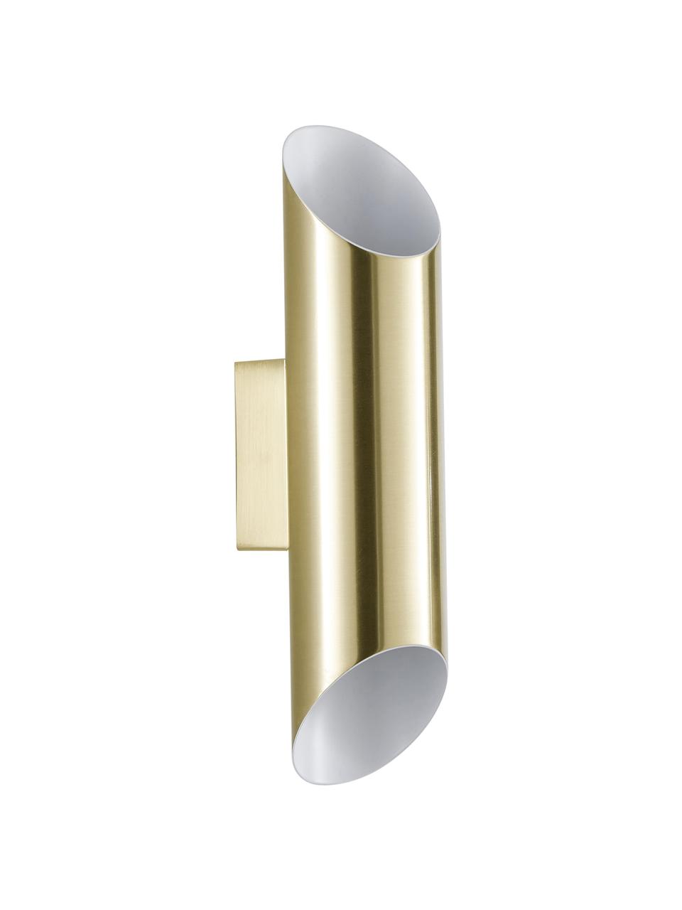 Nástenná lampa Renee, Odtiene zlatej, H 10 x V 28 cm