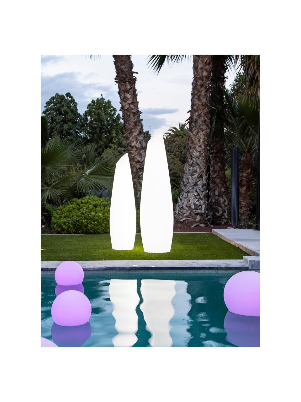 Schwimmende Solar-LED-Gartenleuchte Buly mit Farbwechsel und Fernbedienung, dimmbar, Weiß, Ø 30 x H 27 cm