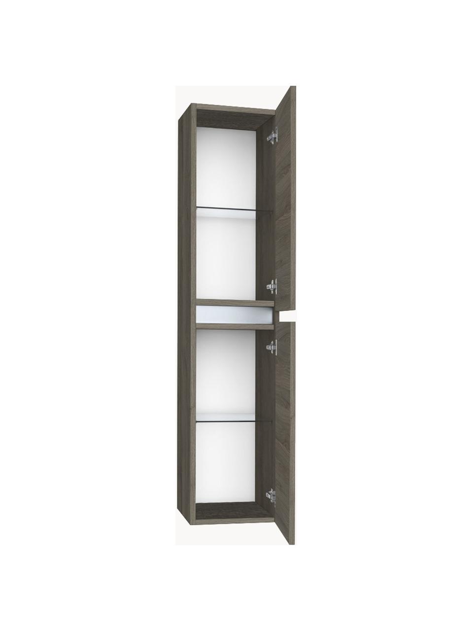 Bad-Hochschrank Perth, B 35 cm, Einlegeböden: Glas, Eschenholz-Optik, B 35 x H 160 cm