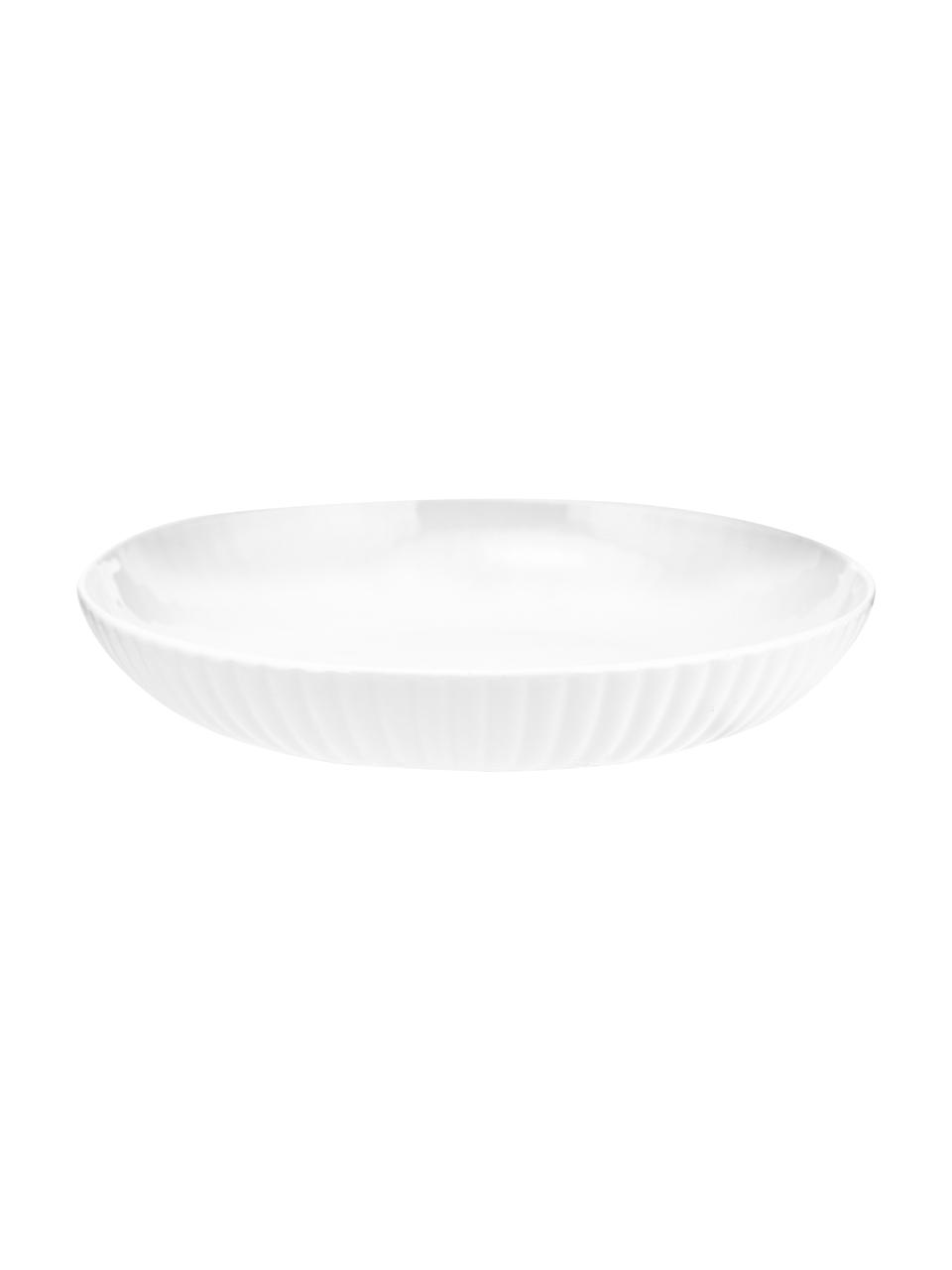 Assiette creuse blanche Fine Bone China Nala, 2 pièces, Blanc