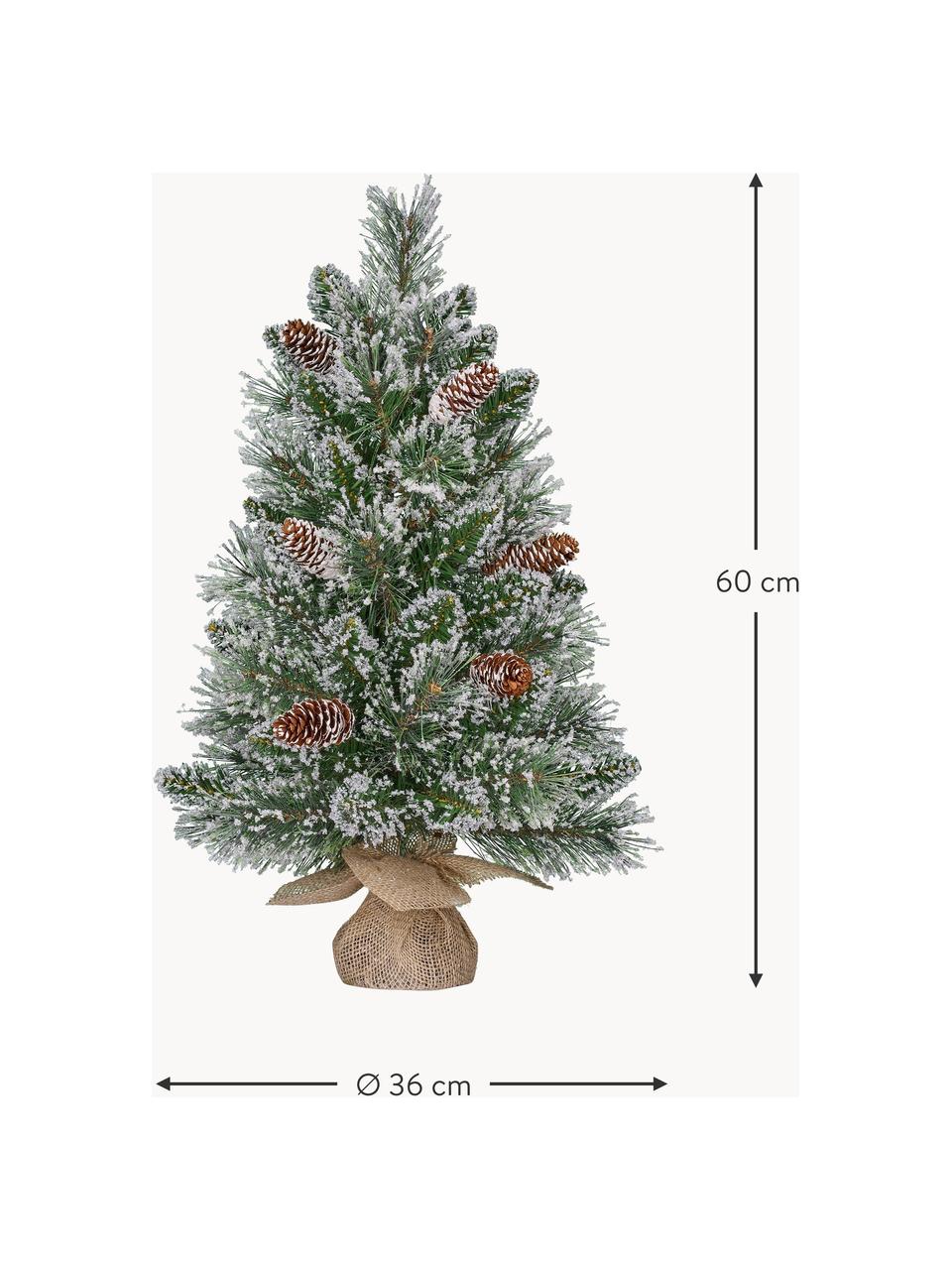 Künstlicher beschneiter Weihnachtsbaum Vandans, Kunststoff, Ohne LED, Ø 30 x H 45 cm