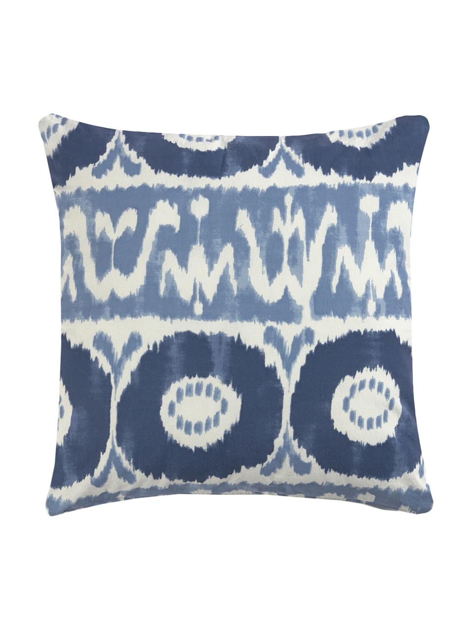 Poszewka na poduszkę Vinilo, 100% bawełna, Niebieski, biały, S 45 x D 45 cm