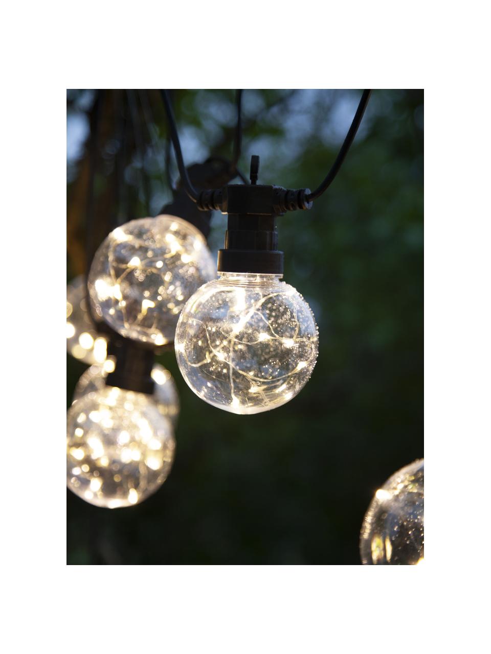 Zewnętrzna girlanda świetlna LED Big Cirkus, 950 cm i 10 lampionów, Czarny, transparentny, D 950 cm