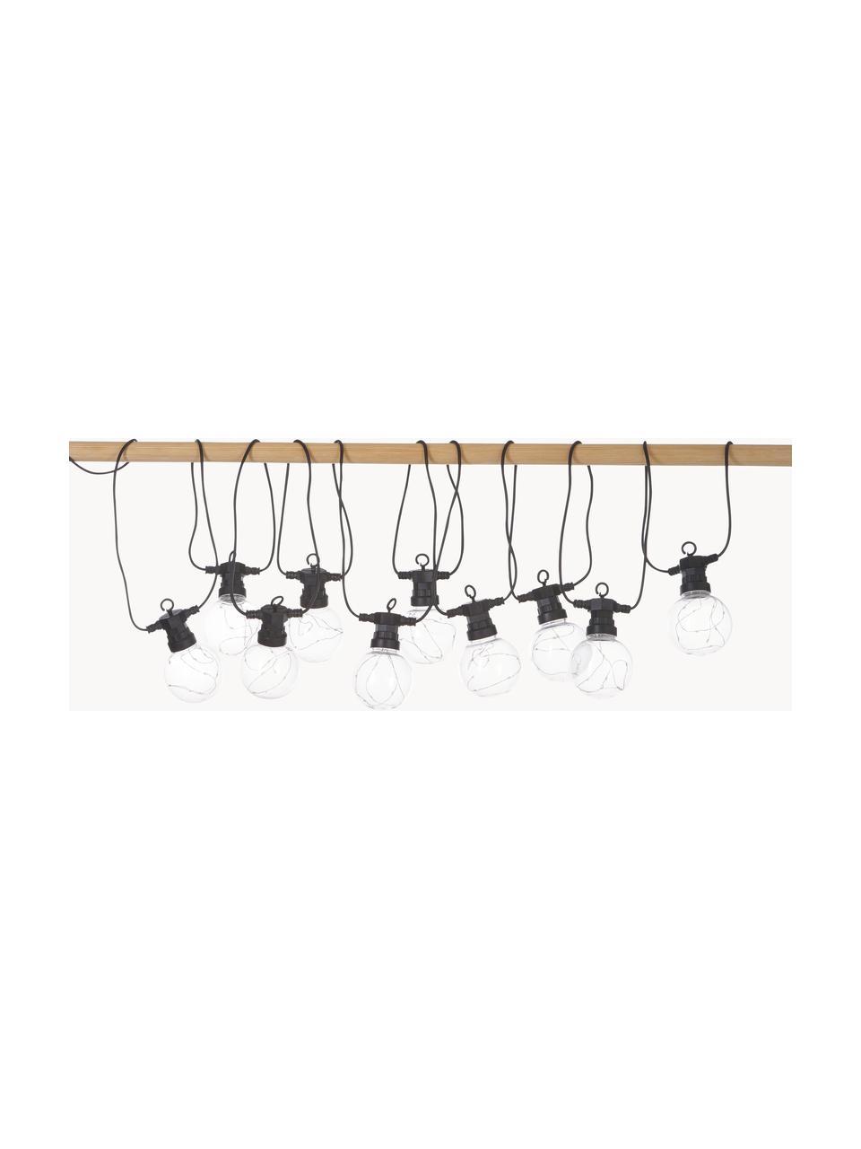 Outdoor LED-Lichterkette Big Cirkus, 950 cm, 10 Lampions, Lampions: Kunststoff, Schwarz, Transparent, L 950 cm