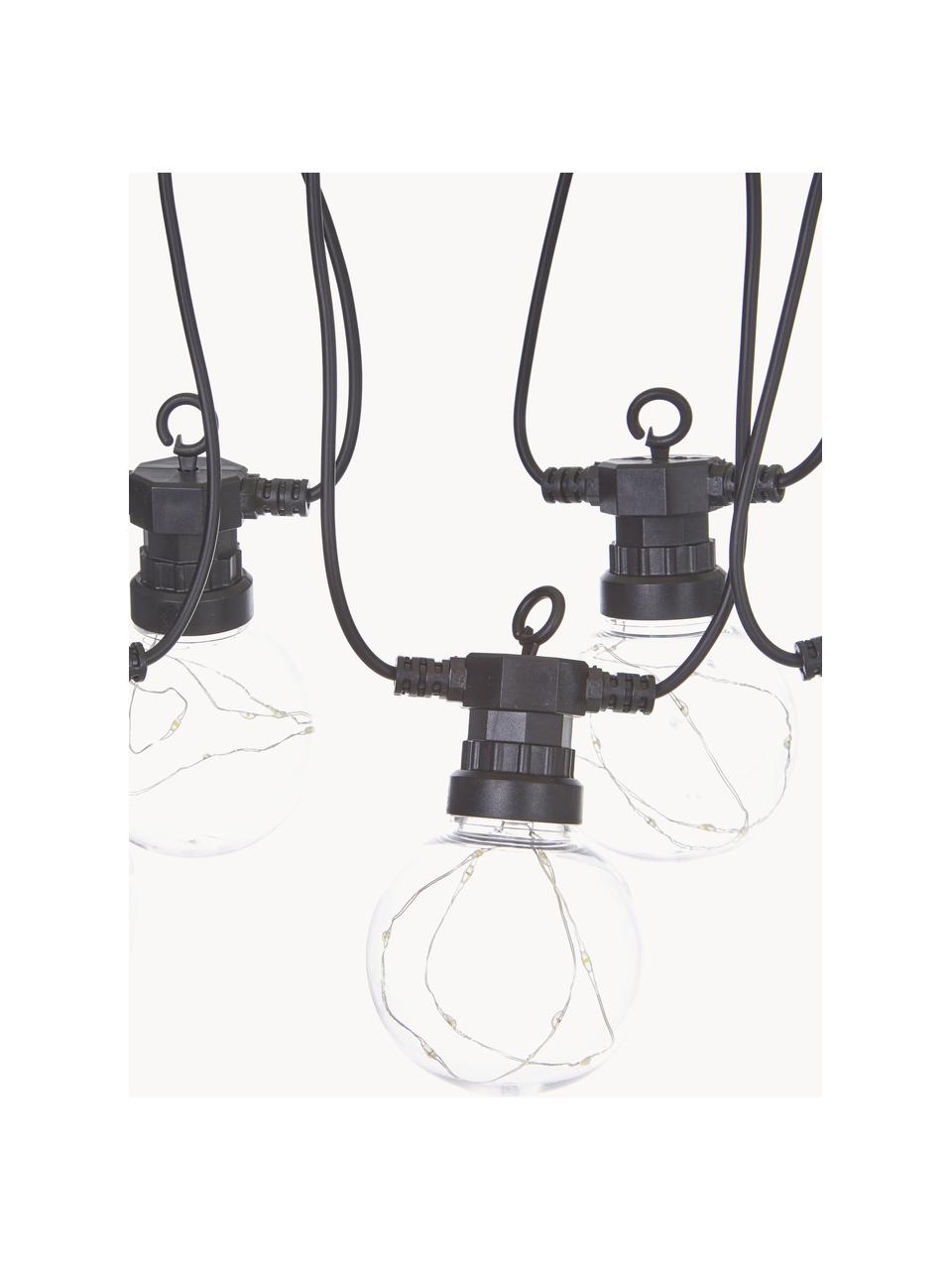 Guirnalda de luces LED para exterior Big Cirkus, Cable: plástico, Negro, transparente, L 950 cm