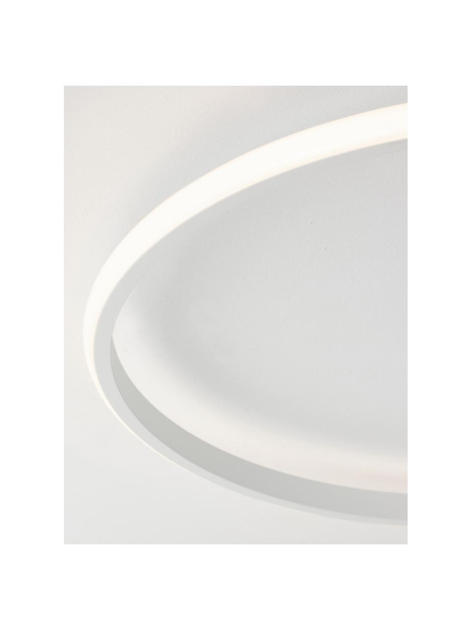 Dimmbare LED-Deckenleuchte Fuline, Lampenschirm: Metall, Baldachin: Metall, Diffusorscheibe: Acryl, Weiß, Ø 50 x H 5 cm