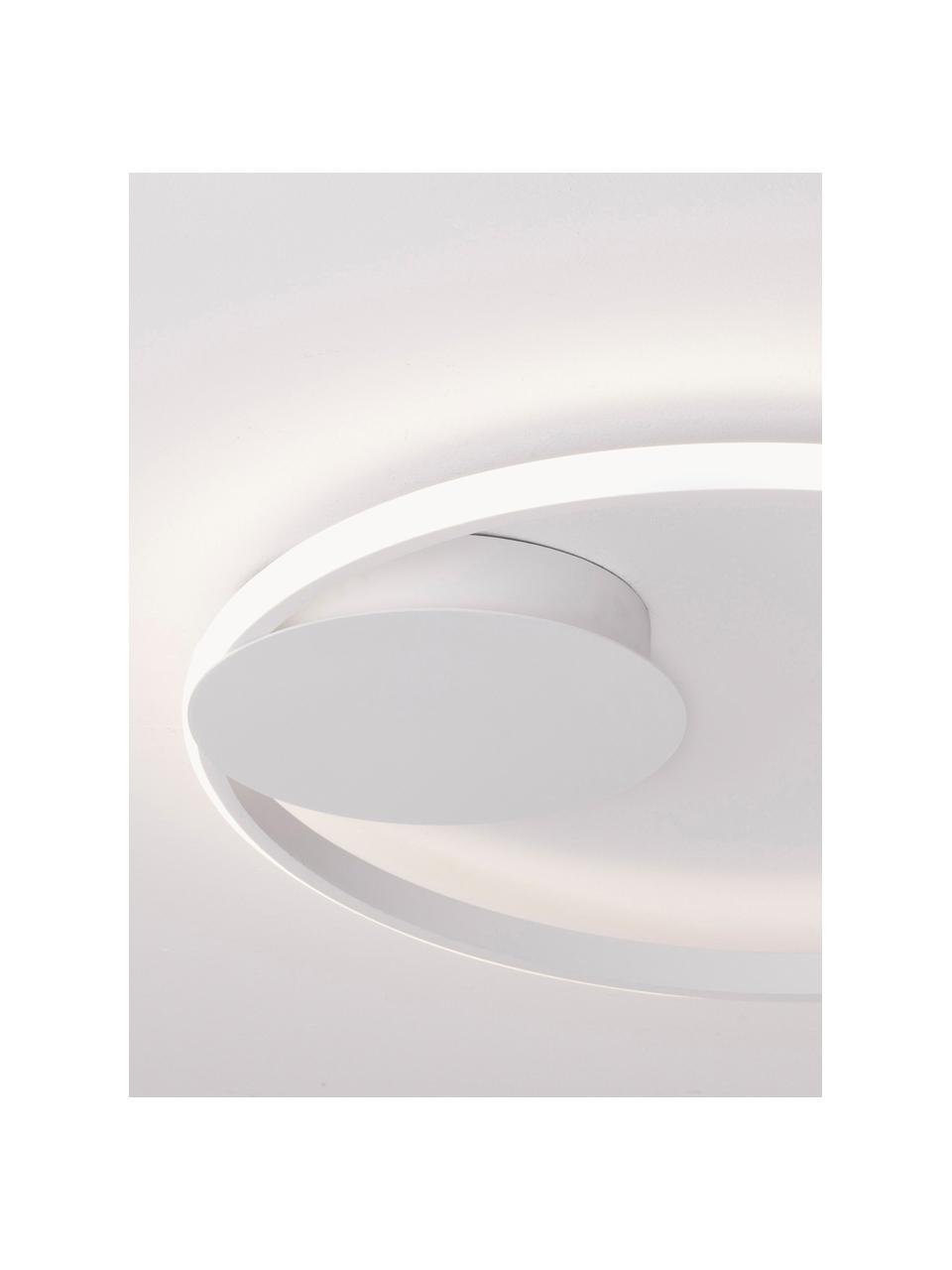 Dimbare LED plafondlamp Fuline, Lampenkap: metaal, Diffuser: acryl, Wit, Ø 50 x H 5 cm