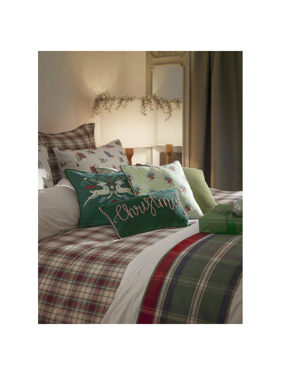 Poszewka na poduszkę Deers, Tapicerka: 100% bawełna, Zielony, S 45 x D 45 cm