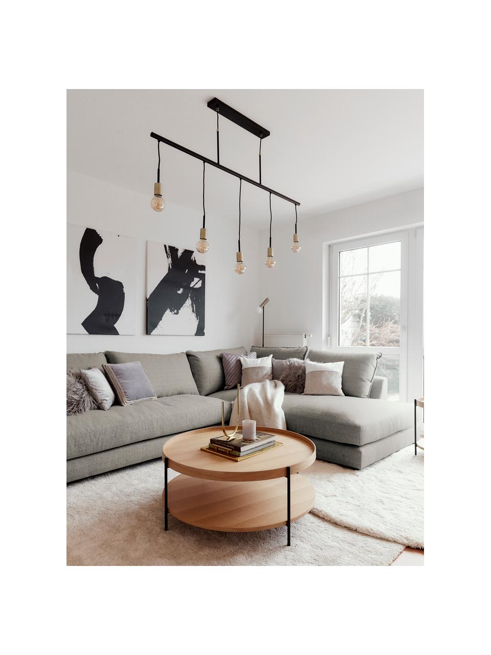 Rohová XL pohovka Tribeca, Tmavosivá, Š 405 x H 228 cm, pravé rohové prevedenie