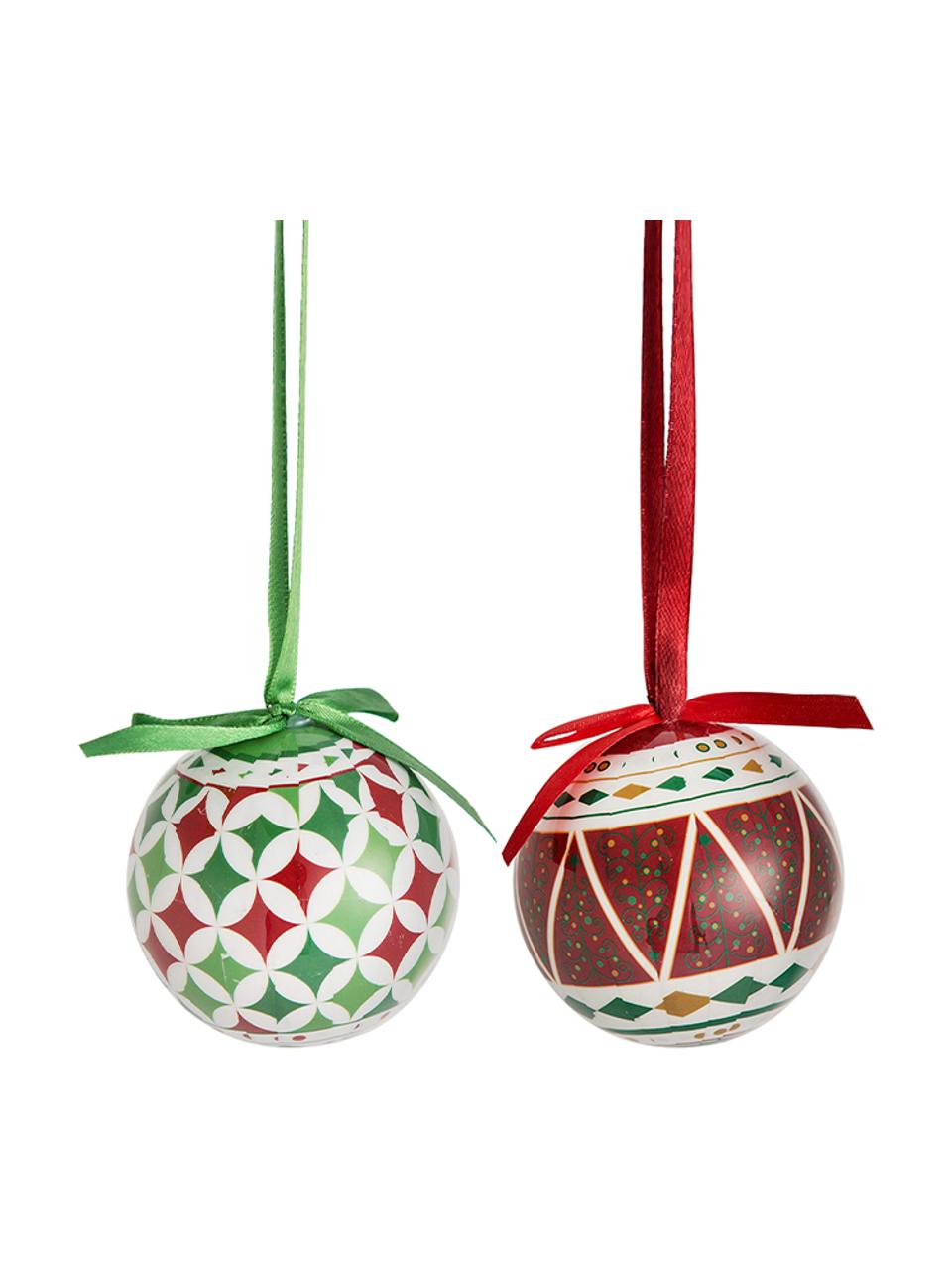 Bolas de Navidad Windy, 14 uds., Bola de espuma de polietileno forrada de papel plastificado
Caja de cartón, Multicolor, Ø 8 x Al 15 cm