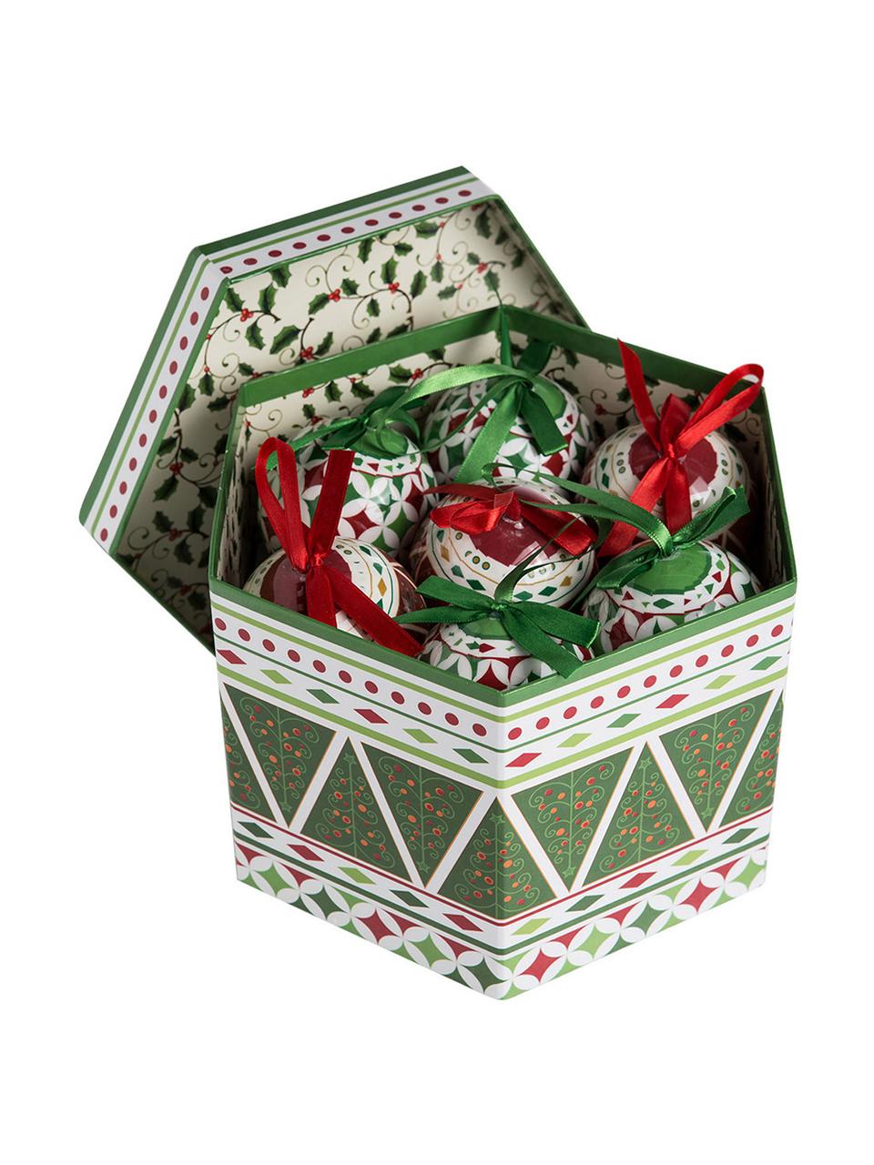 Bolas de Navidad Windy, 14 uds., Bola de espuma de polietileno forrada de papel plastificado
Caja de cartón, Multicolor, Ø 8 x Al 15 cm