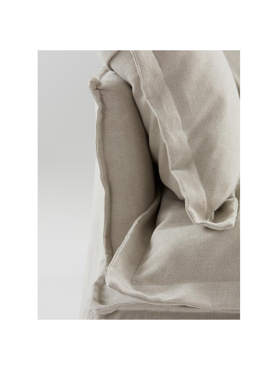 Sillón de lino Gardanne, Funda: 100% lino Alta resistenci, Estructura: madera contrachapada, mad, Lino gris, An 114 x F 89 cm