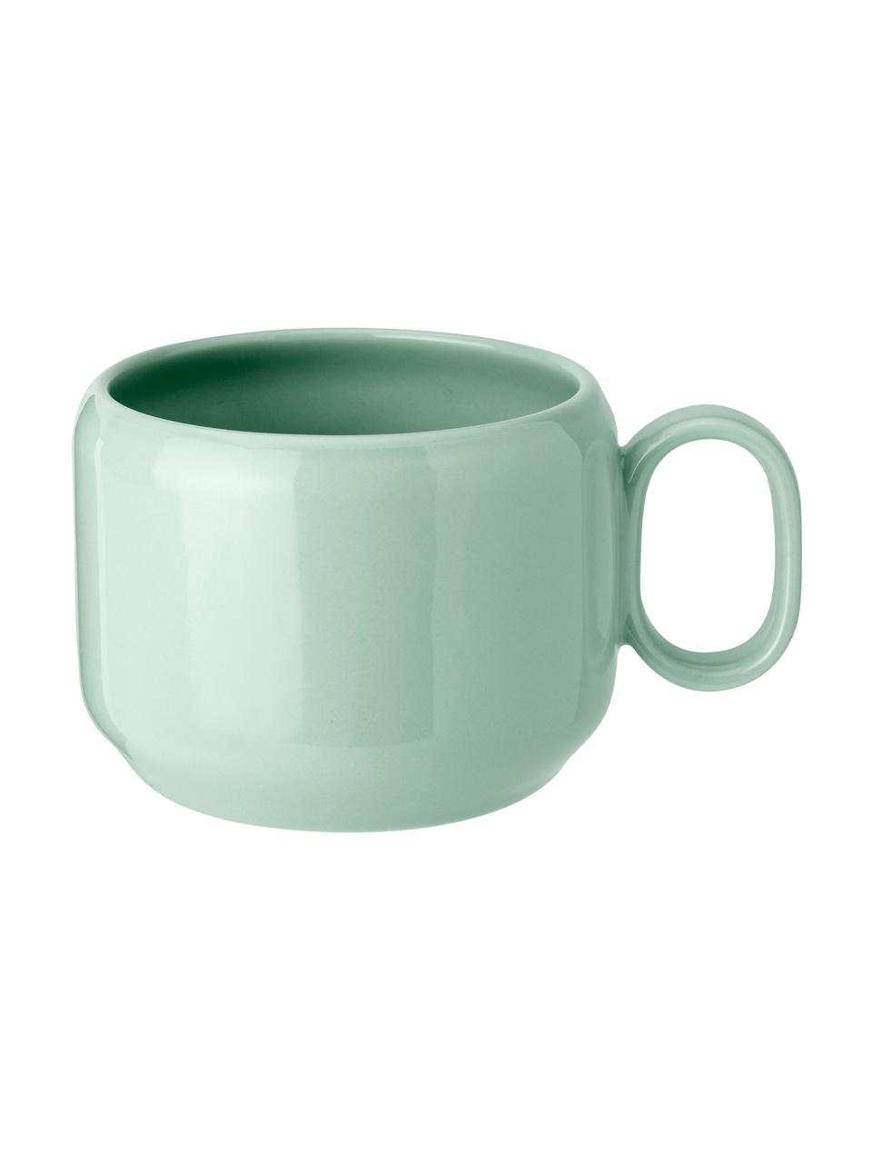 Tasses Mix'n'Match, 4 élém., Grès cérame, Rose, jaune, bleu, vert, Ø 9 x haut. 7 cm, 200 ml