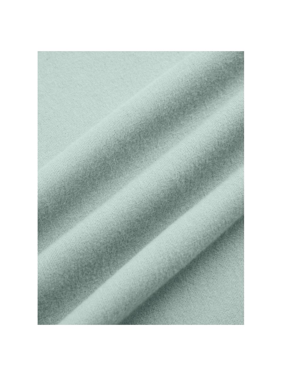 Flanell-Kissenbezüge Biba in Salbeigrün, 2 Stück, Webart: Flanell Flanell ist ein k, Salbeigrün, B 40 x L 80 cm