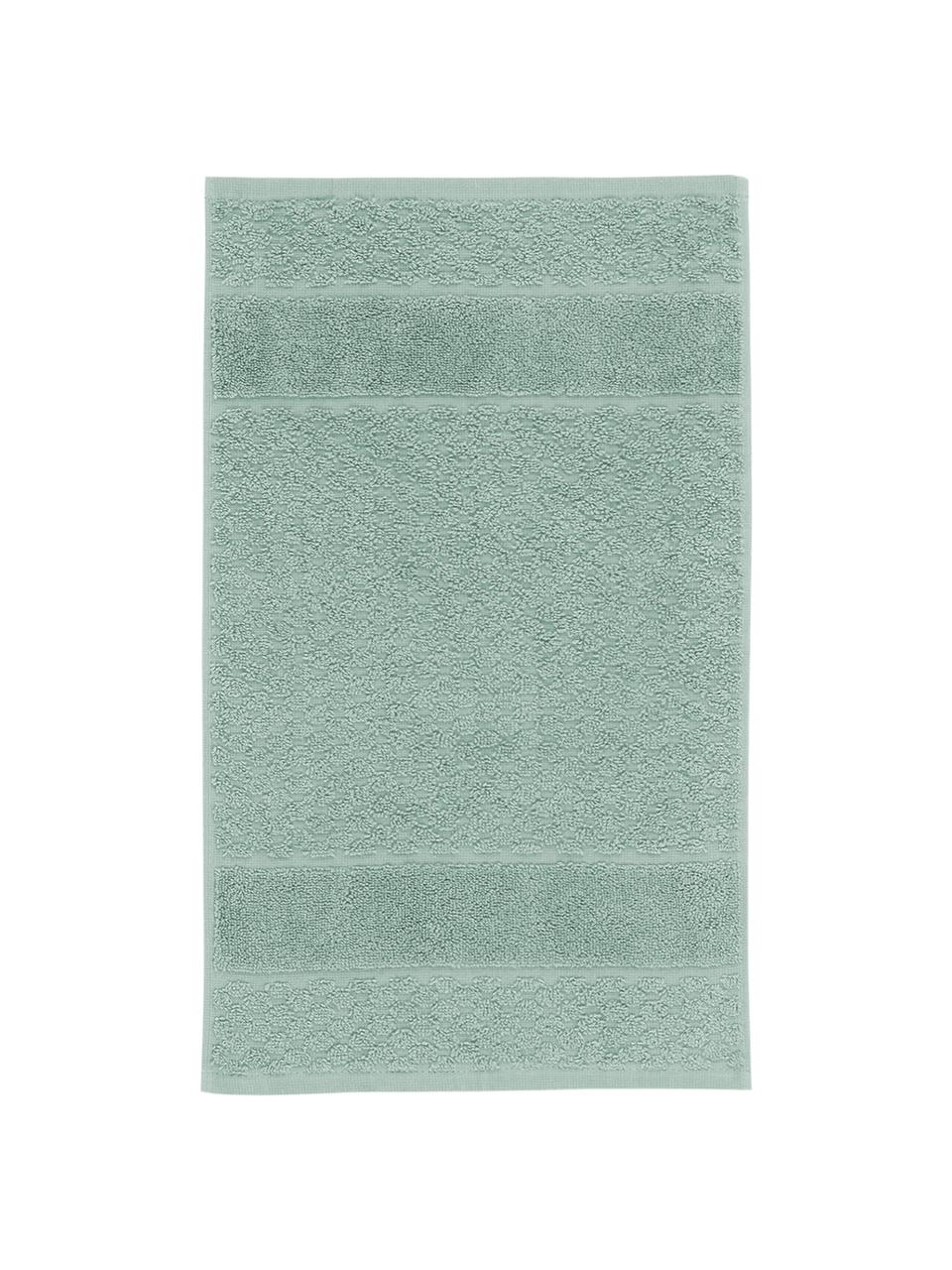 Handdoek Katharina in verschillende formaten, met honingraatpatroon, Mintgroen, Handdoek, B 50 x L 100 cm, 2 stuks