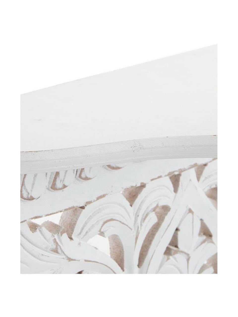 Estante de pared Anna, Tablero de fibras de desidad media (MDF), Blanco envejecido, An 39 x Al 38 cm