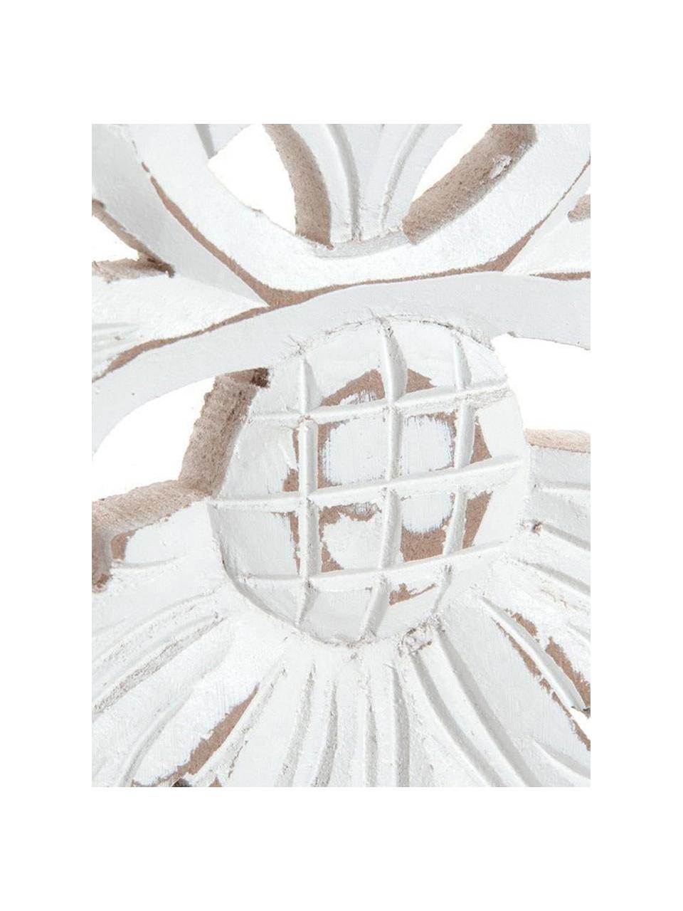 Estante de pared Anna, Tablero de fibras de desidad media (MDF), Blanco envejecido, An 39 x Al 38 cm