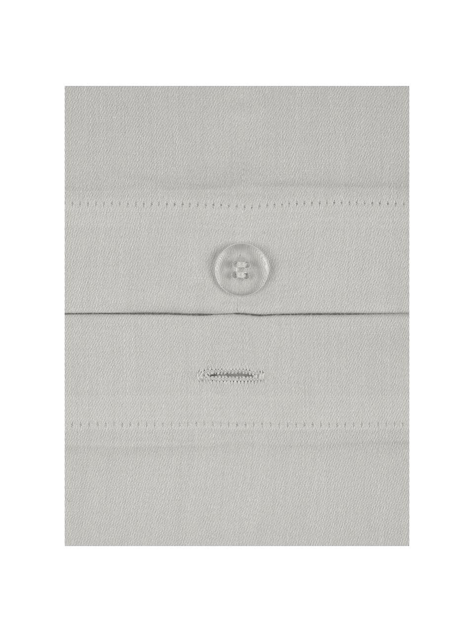 Povlak na polštář z bavlněného saténu Comfort, 2 ks, Světle šedá, Š 40 cm, D 80 cm