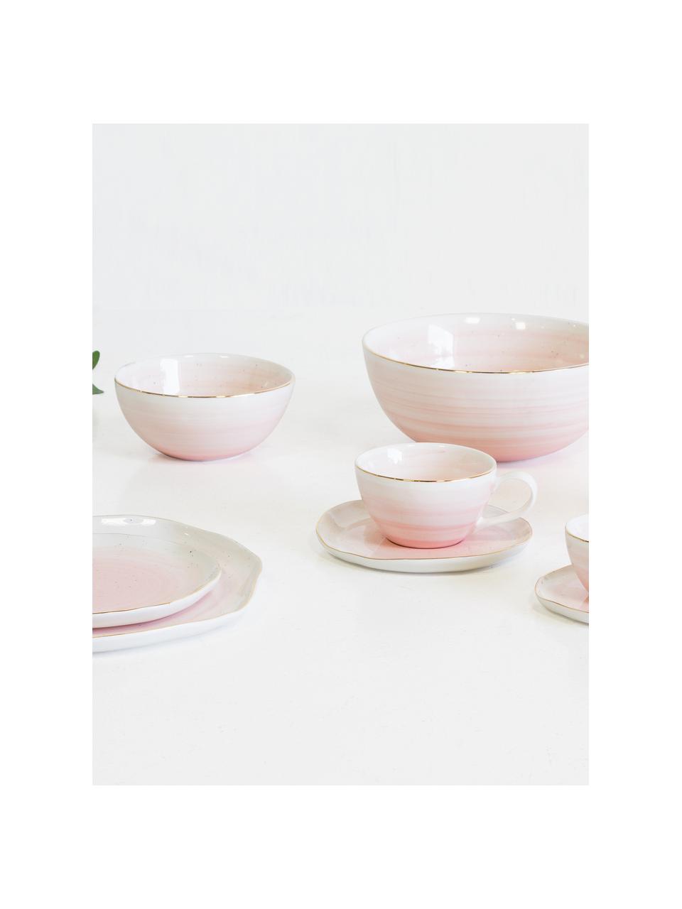 Bol artisanal en porcelaine Bella, Rose