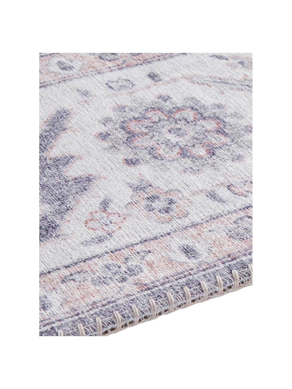 Teppich Anthea im Vintage Style, Blau-Grau, Mauve, B 200 x L 290 cm (Größe L)