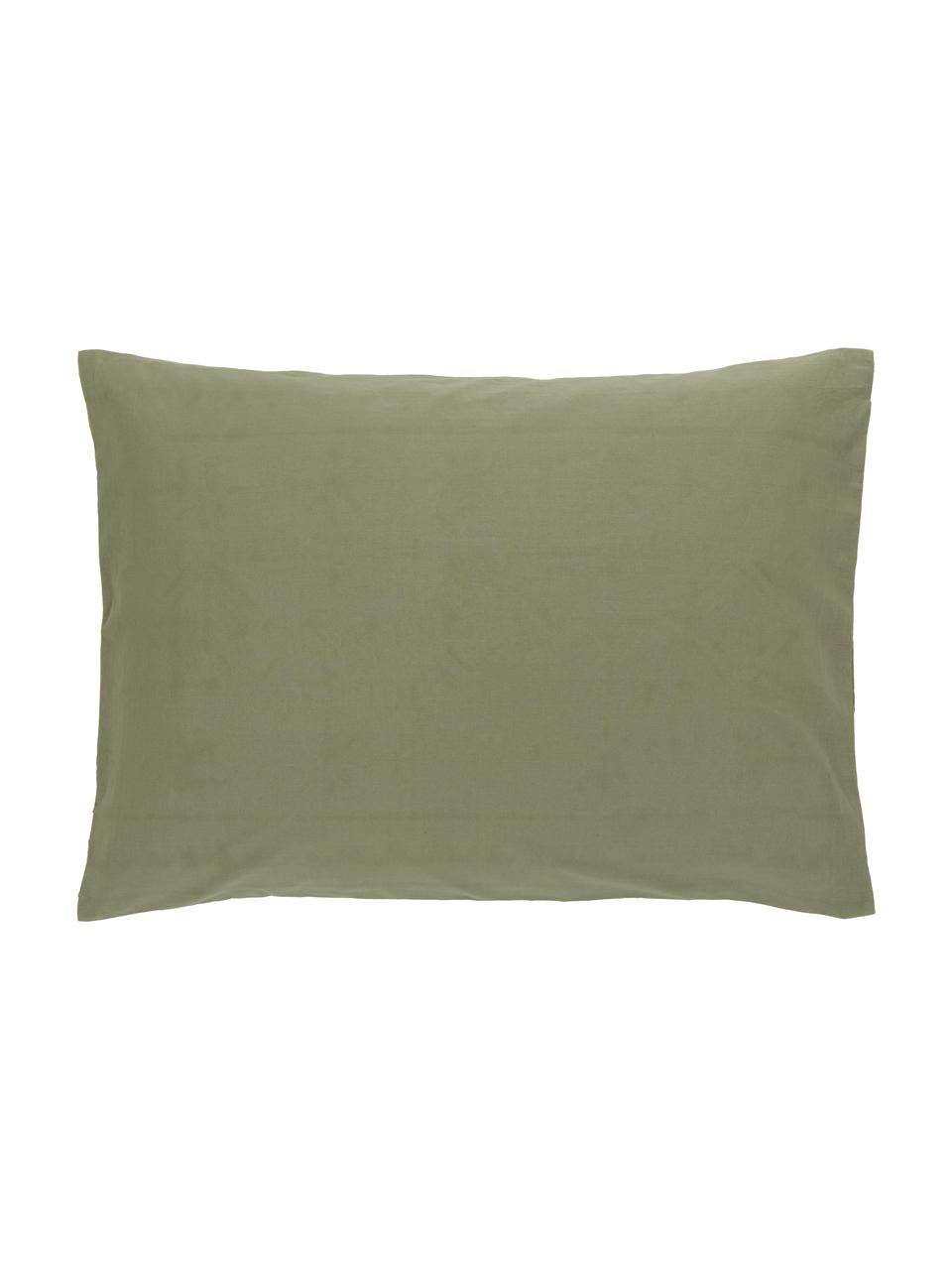 Funda de almohada bordada de algodón Elaine, 100% algodón

Densidad de hilo 140 TC, calidad estándar

El algodón da una sensación agradable y suave en la piel, absorbe bien la humedad y es adecuado para personas alérgicas, Verde estampado, An 50 x L 70 cm