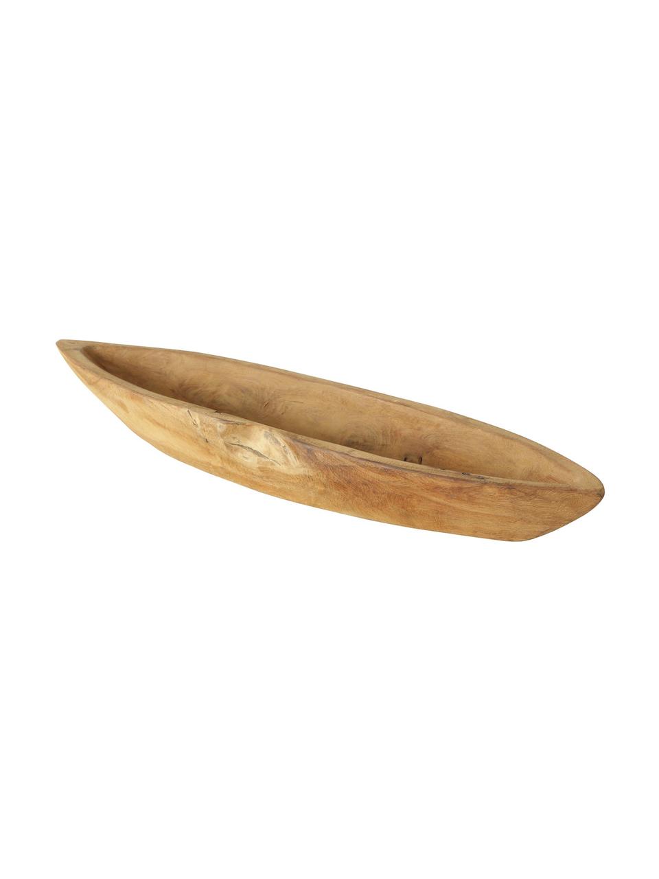 Coupe décorative Teak, 50 x 13 cm, Brun