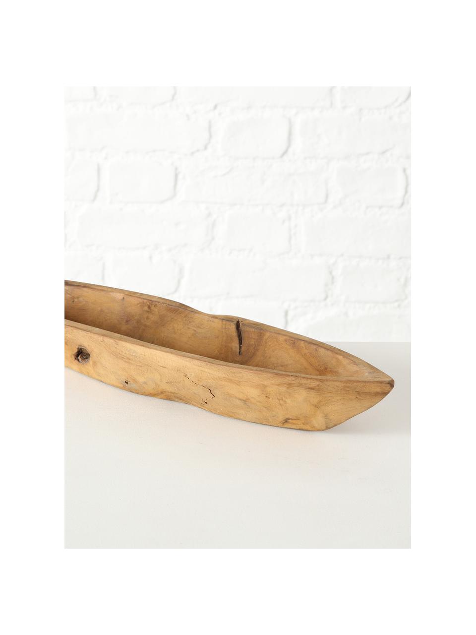 Coupe décorative Teak, 50 x 13 cm, Brun