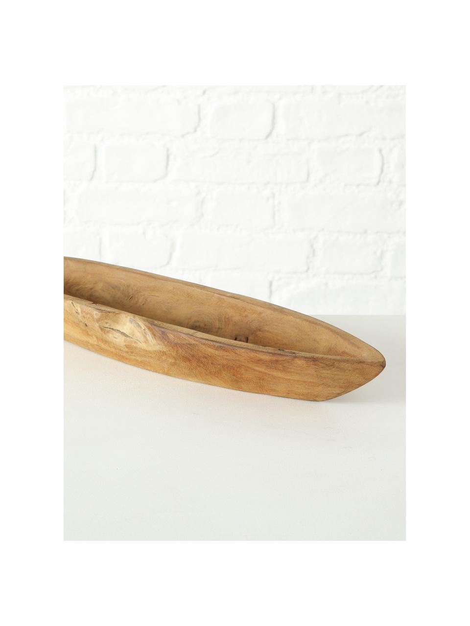 Coupe décorative Teak, 50 x 13 cm, Brun