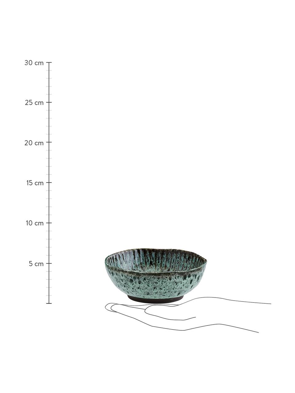 Ciotola in Vingo Ø 18 2 pz, Gres, Blu verde, nero, Ø 18 cm
