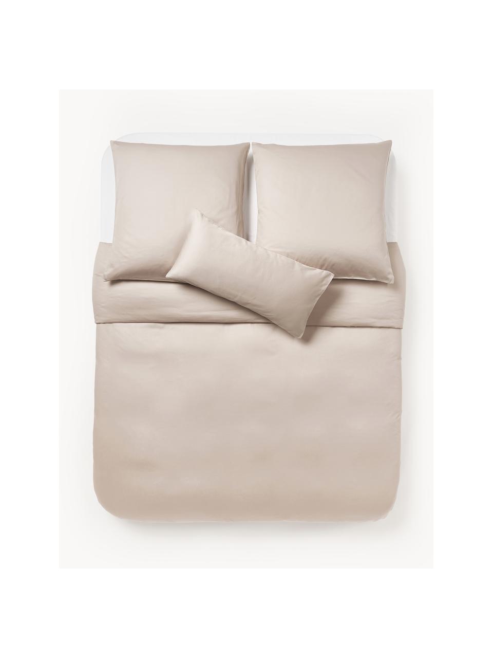 Baumwollsatin-Bettdeckenbezug Comfort, Webart: Satin Fadendichte 250 TC,, Beige, B 200 x L 200 cm