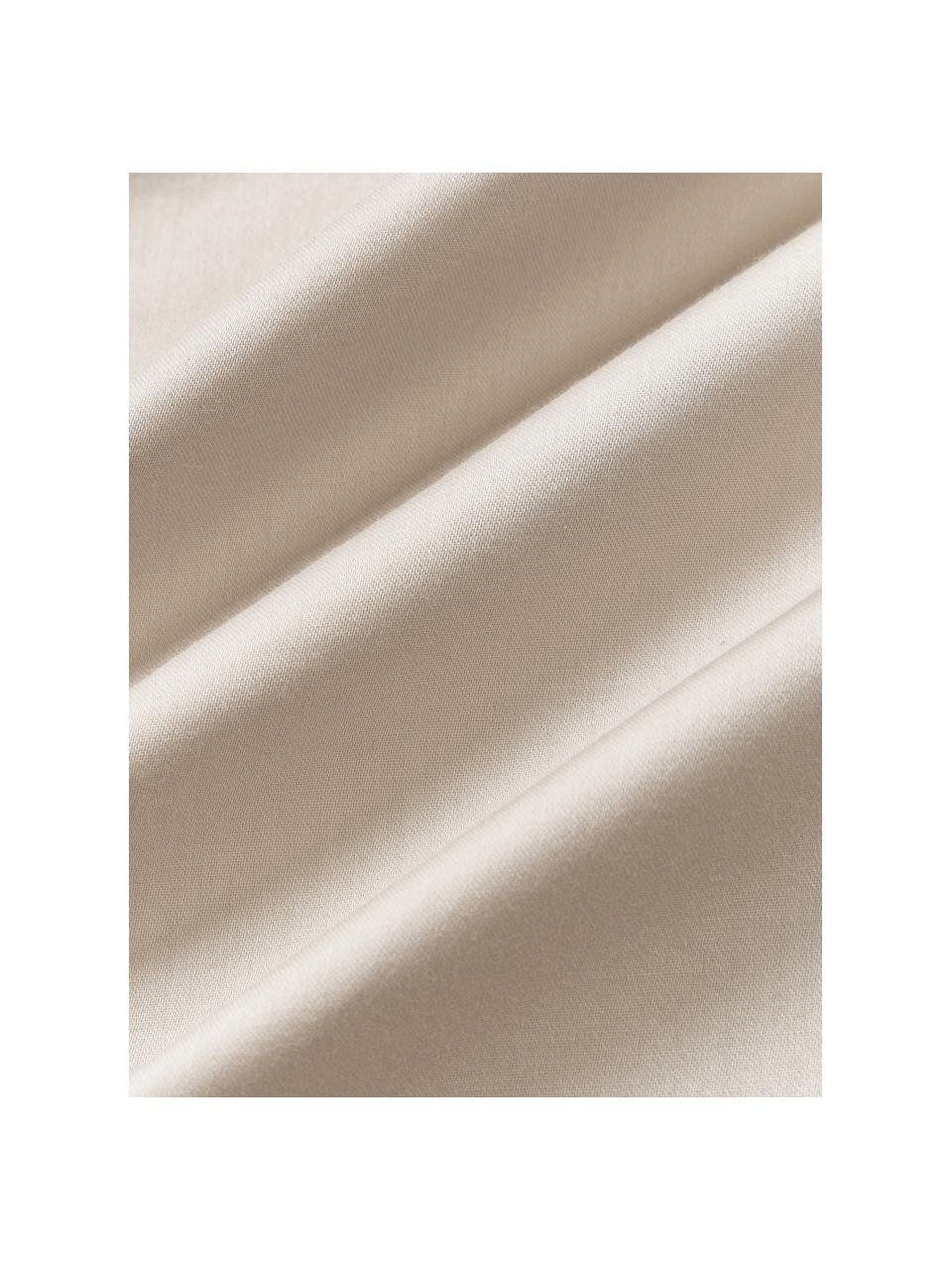 Copripiumino in raso di cotone Comfort, Beige, Larg. 200 x Lung. 200 cm