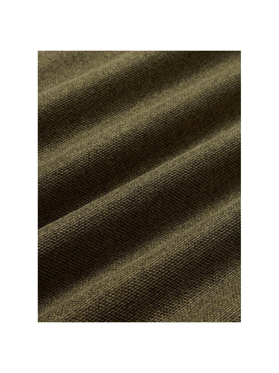 Cojín sofá Lennon, Funda: 100% poliéster, Tejido verde oliva, An 50 x L 80 cm