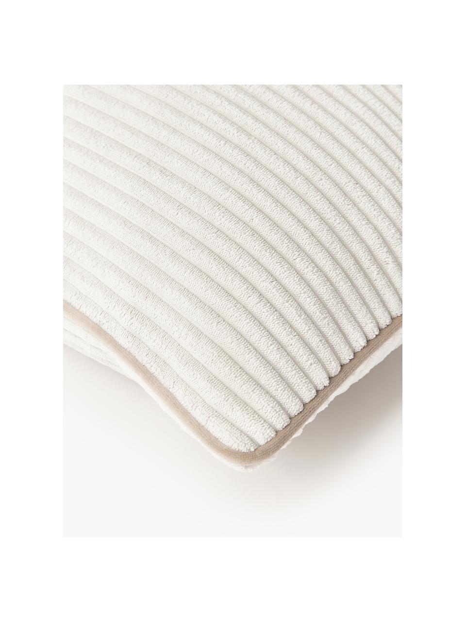 Cord-Kissenhülle Kylen, Cord (90 % Polyester, 10 % Nylon)
 
Das in diesem Produkt verwendete Material ist schadstoffgeprüft und zertifiziert nach STANDARD 100 by OEKO-TEX®, 21.HCN.84376., Off White, Hellbeige, B 30 x L 50 cm