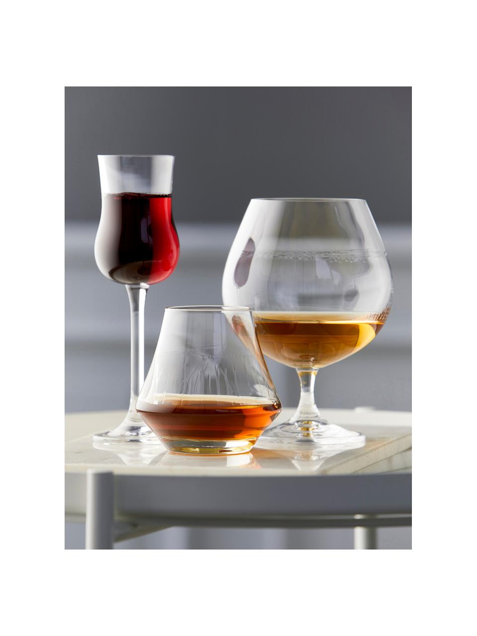 Sklenice na whisky Juvel, 6 ks, Sklo, Transparentní, Ø 6 cm, V 9 cm, 290 l