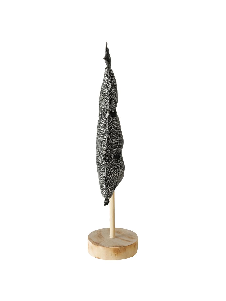 Komplet dekoracji Skagen, 4 elem., Szary, czarny, biały, jasny brązowy, S 13 x W 32 cm