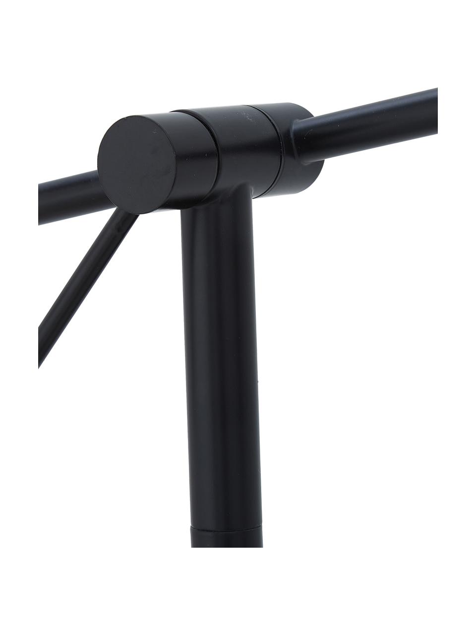 Leselampe Sia, Lampenschirm: Metall, pulverbeschichtet, Schwarz, H 162 cm