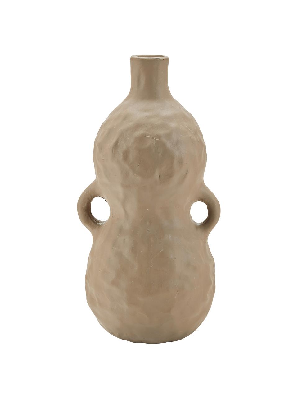 Vase porcelaine brune Pear, Porcelaine, Brun, larg. 12 x haut. 24 cm