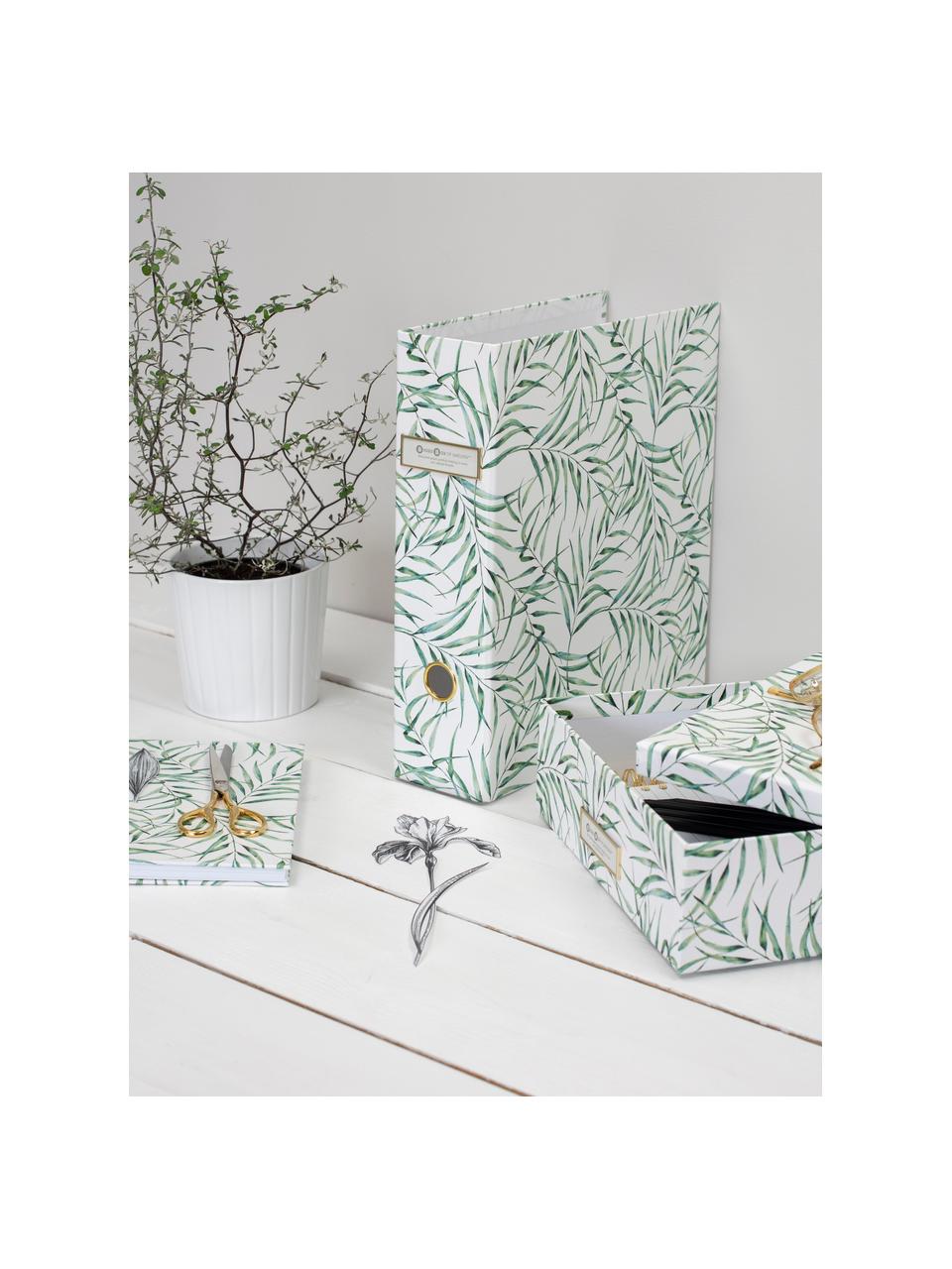 Classeur pour documents Leaf, Blanc, vert, larg. 29 x haut. 32 cm