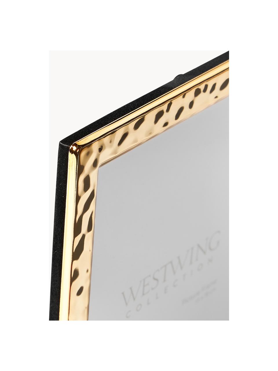 Strukturierter Bilderrahmen Meryl, verschiedene Größen, Rahmen: Metall, beschichtet, Rückseite: Mitteldichte Holzfaserpla, Goldfarben, 13 x 18 cm